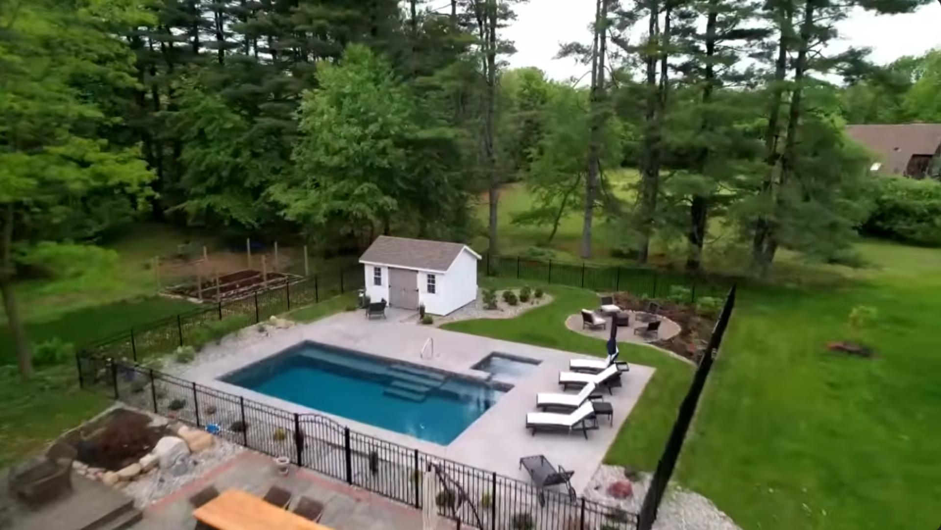Fiberglass pool installation in Washington Crossing, PA