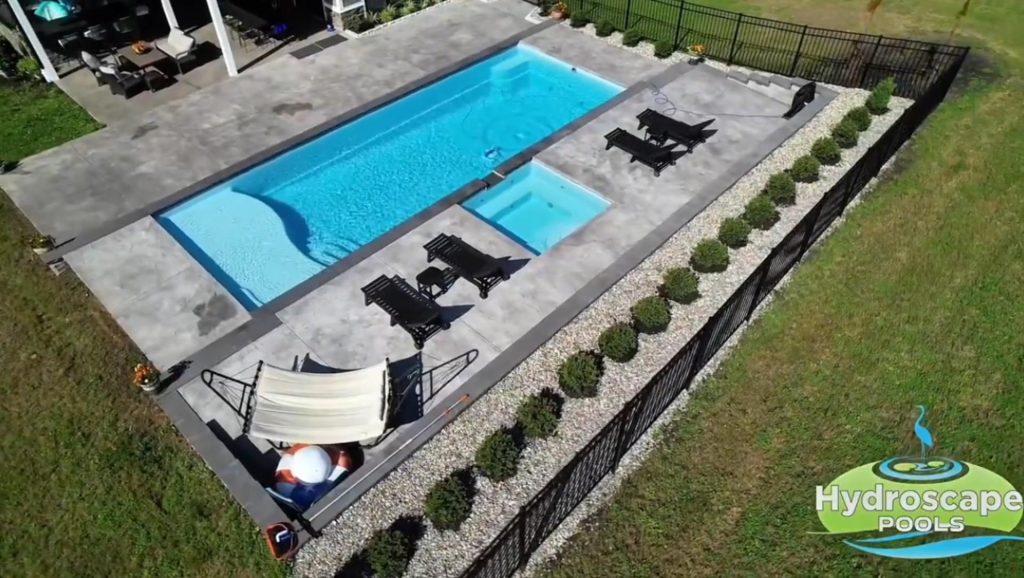 Fiberglass pool and spa installation in Newtown, PA