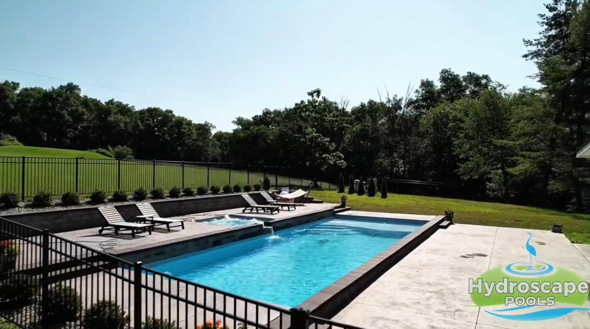 Fiberglass pool and spa installation in Newtown, PA