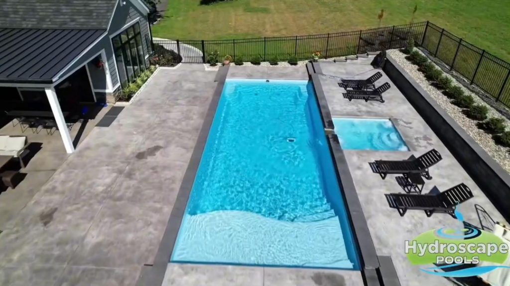 Fiberglass pool and spa installation in Newtown, PA