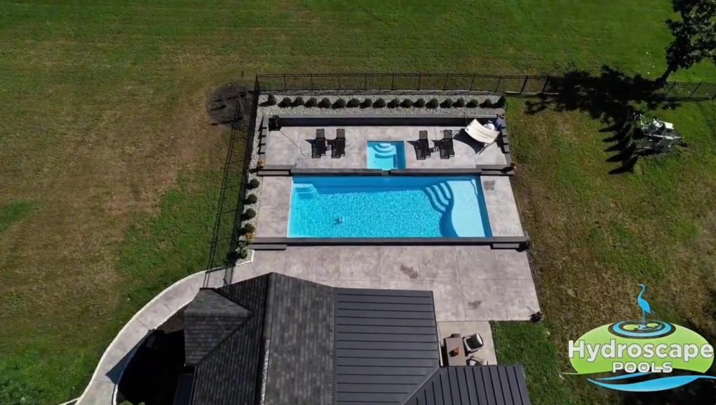 Fiberglass pool and spa installation in Newtown, PA
