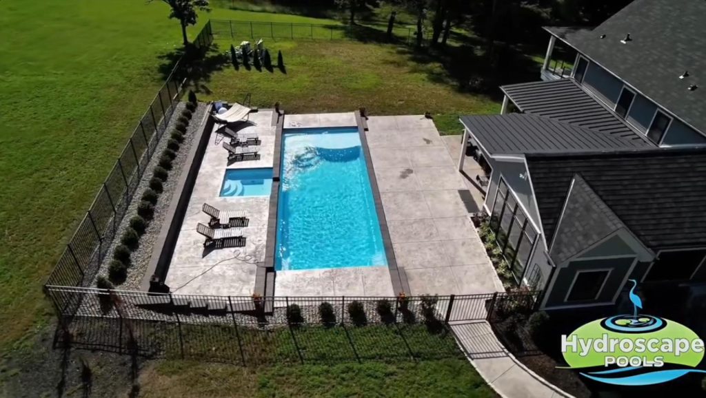 Fiberglass pool and spa installation in Newtown, PA